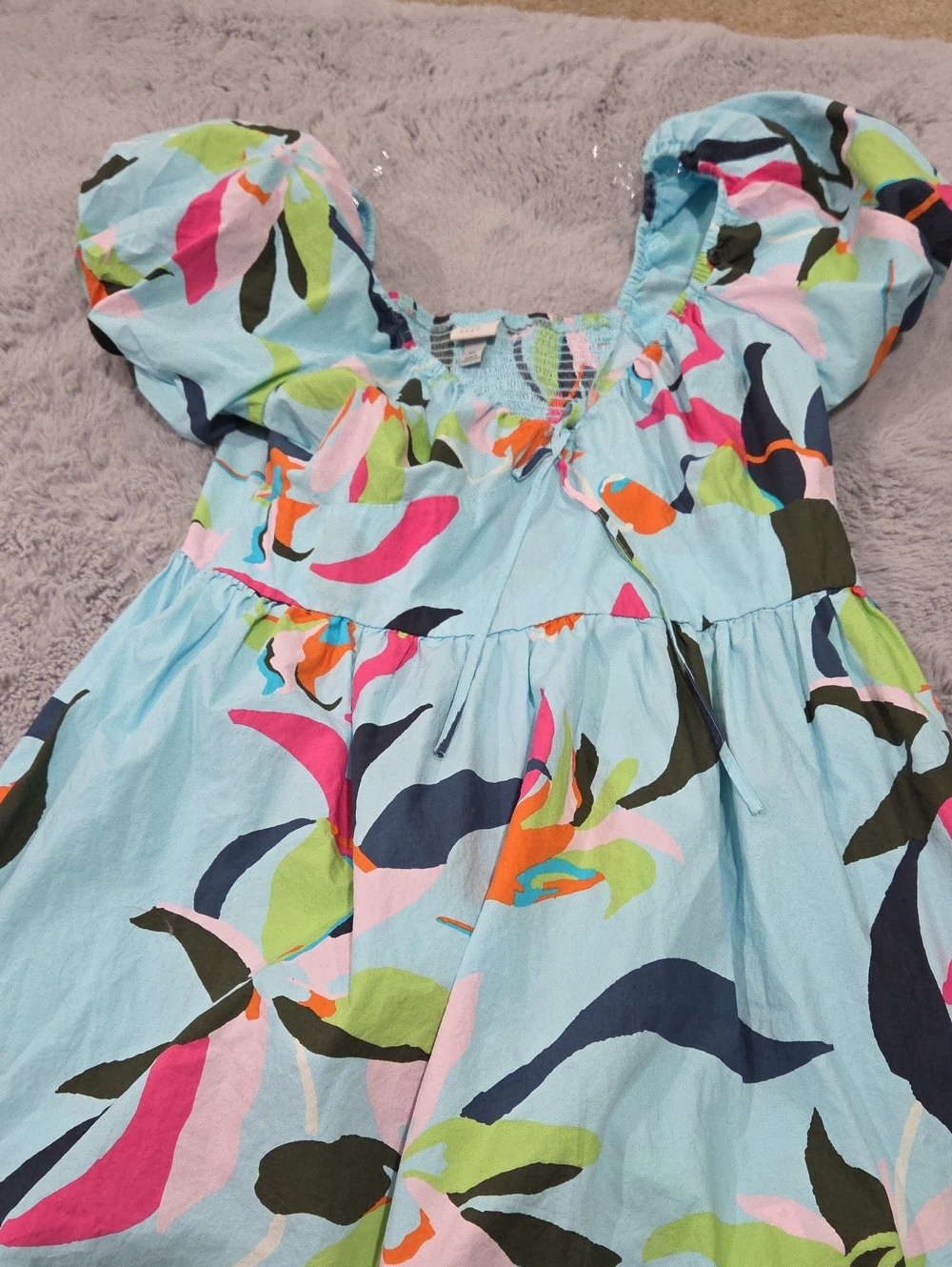 Target A New Day Blue Patterned Mini Dress